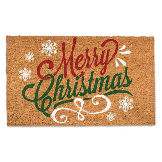 Merry Christmas Script 30" x 18" Door Mat